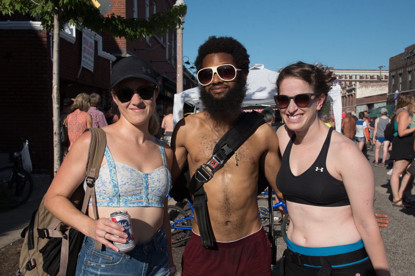 2017 World Naked Bike Ride in St. Louis